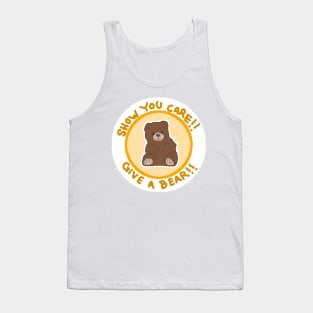 Show you care, give a bear! Golden Tank Top